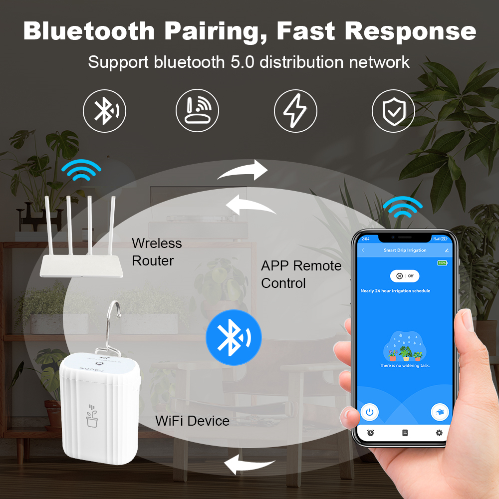 Smart Tuya Smart WiFi Automati - đánh giá và giá Plant Parent App