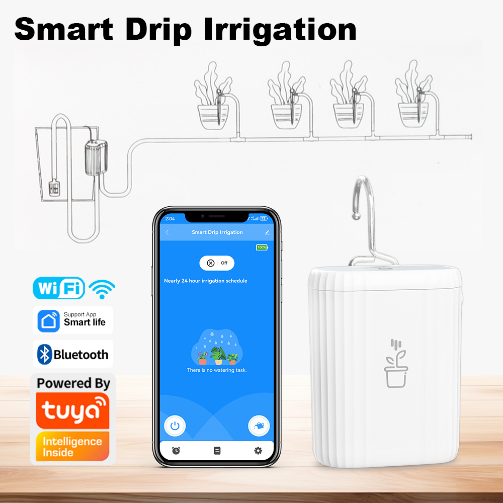 Tuya WiFi Intelligent Watering - đánh giá và giá Plant Parent App