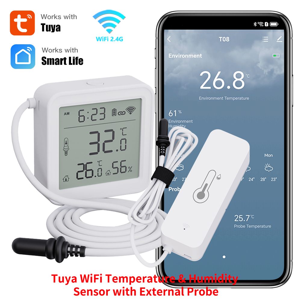 Tuya WiFi Temperature Humidity - đánh giá và giá Plant Parent App